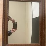 Old wooden frame mirror