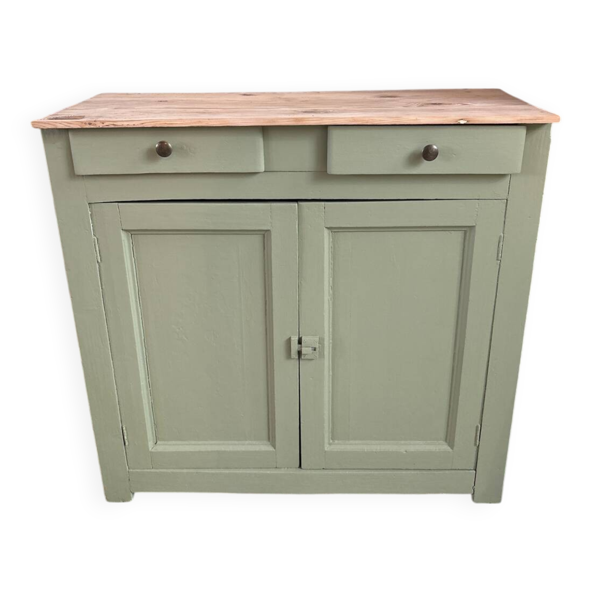 Old sage green sideboard