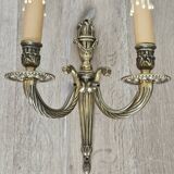 Rocaille style bronze wall lamp