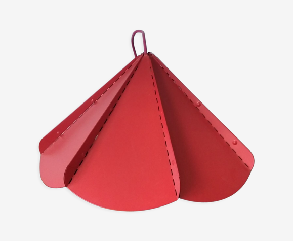 Suspension métal rouge Ikea vintage