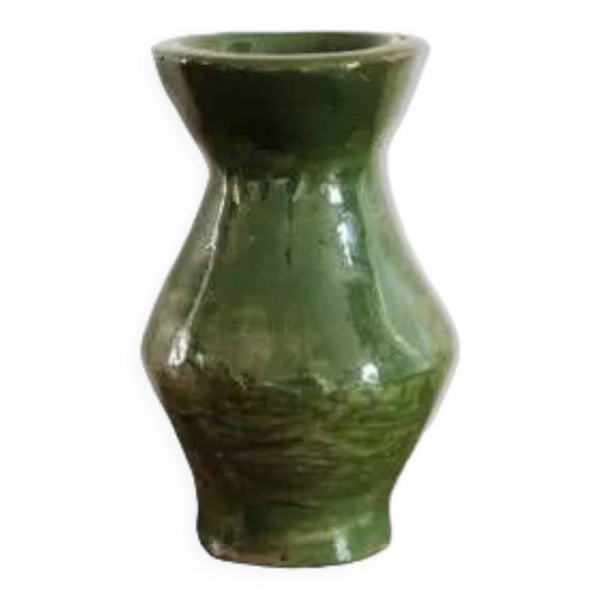 Glazed terracotta vase