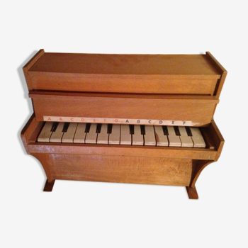 Wooden children's piano from 1950