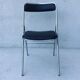 Chaise pliante chrome et skaï, vintage 70