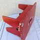 Small Stool Low Patinated Painted Footrest Vintage