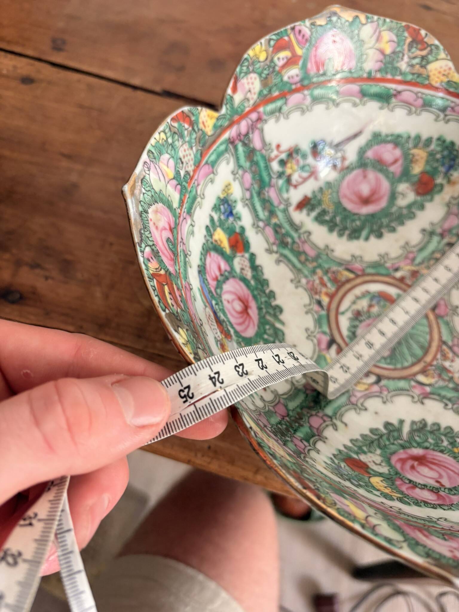 Bowl Plate Porcelain China Famille Rose Canton Qing Dynasty