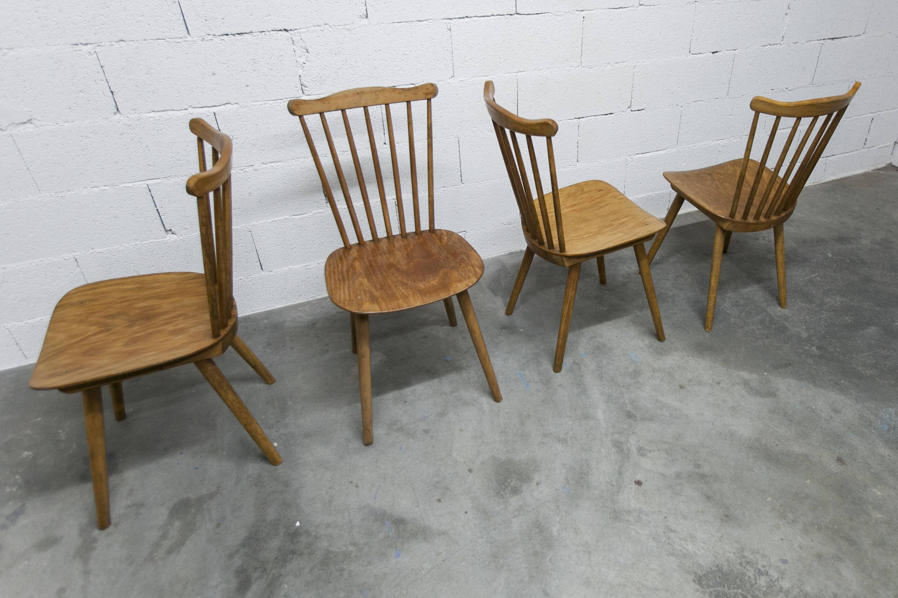 Ensemble de 6 chaises Baumann modèle Menuet