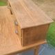 Antique solid oak desk with steps – 5 drawers
