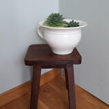 Enamelled earthenware pot with badonviller handle 30s