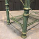 Table d’appoint en fer et verre patine antique