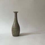 Pear-shaped vase in pyrite stoneware, La borne France 1950
