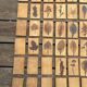 Set of 52 Vallauris herbarium tiles signed Capron