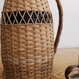 Vintage rattan thermos