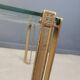 Peter Ghyczy T24 Pioneer Glass and Cast Brass rectangular Coffee