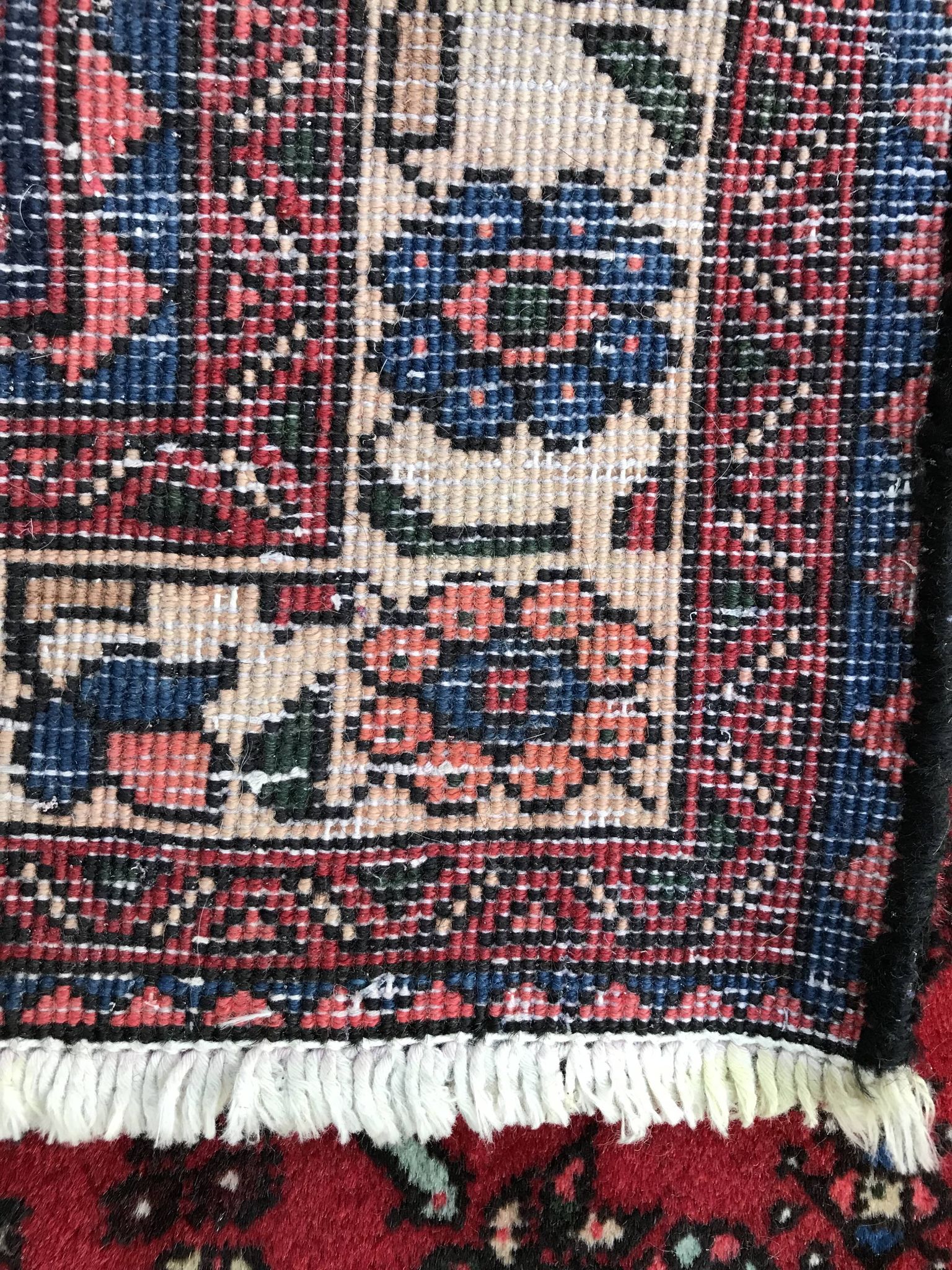 Carpet old corridor Persian abadeh done hand 107x297cm