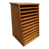 Classeur vintage en pin des années 1950