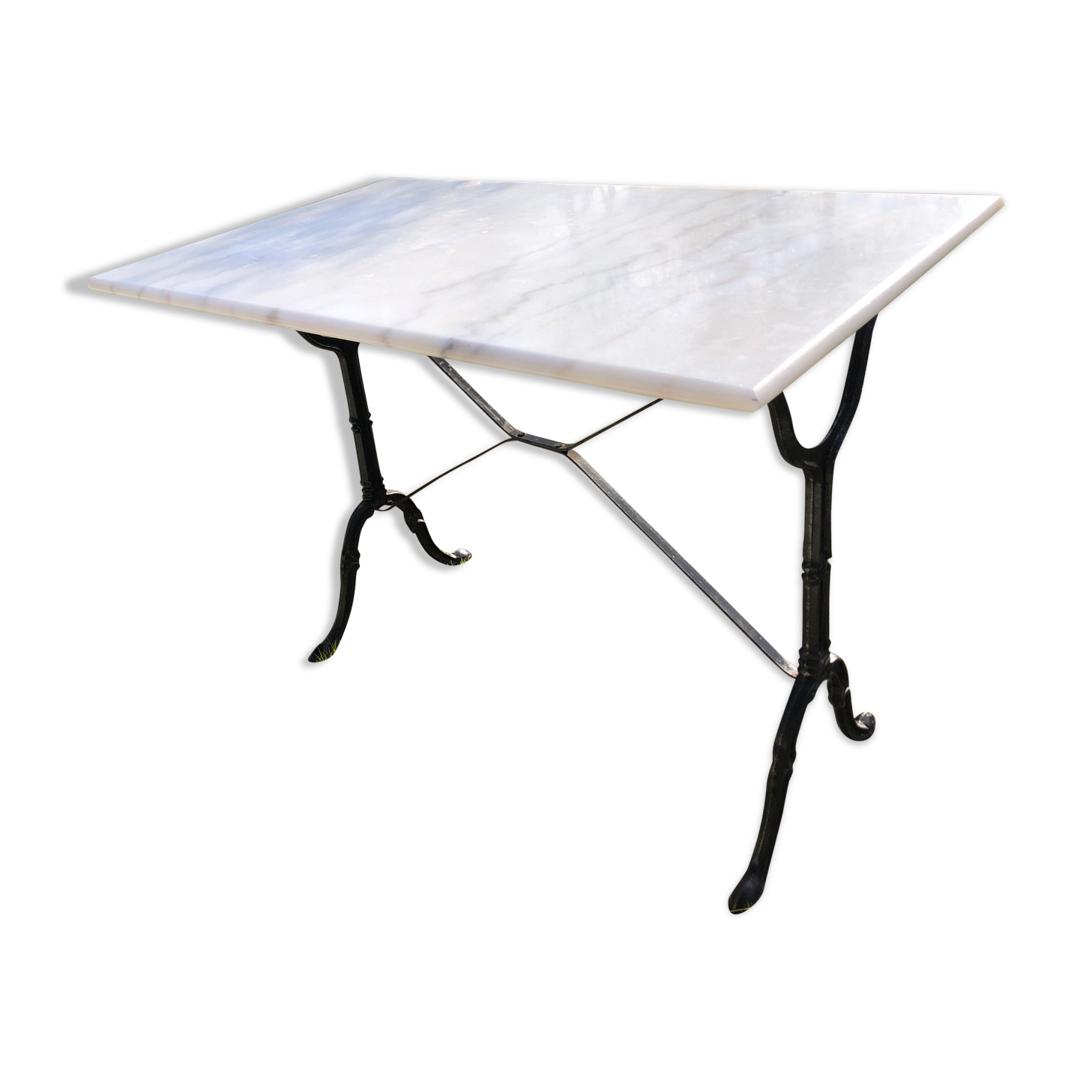 Table bistrot en marbre