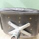 Wilkhahn swivel office chair, 1970s, chrome metal and leather