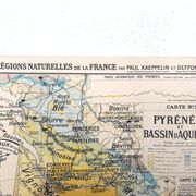 School n ° 3 Pyrénées and Aquitaine basin map