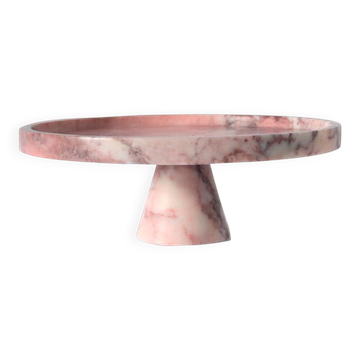 Pink marble cake stand