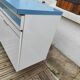 Kitchen cabinet in blue formica 4 doors 4 drawers
