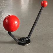 Porte-manteau rouge années 60