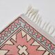Dusty Pink Turkish Vintage Oushak Rug, 7x9 Area Rug For Living Room