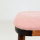 Tabourets de bar rosé velours côtelé Lot de 2