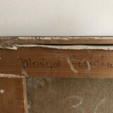 Oil painting on canvas sunset