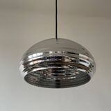 Vintage silver glass pendant light