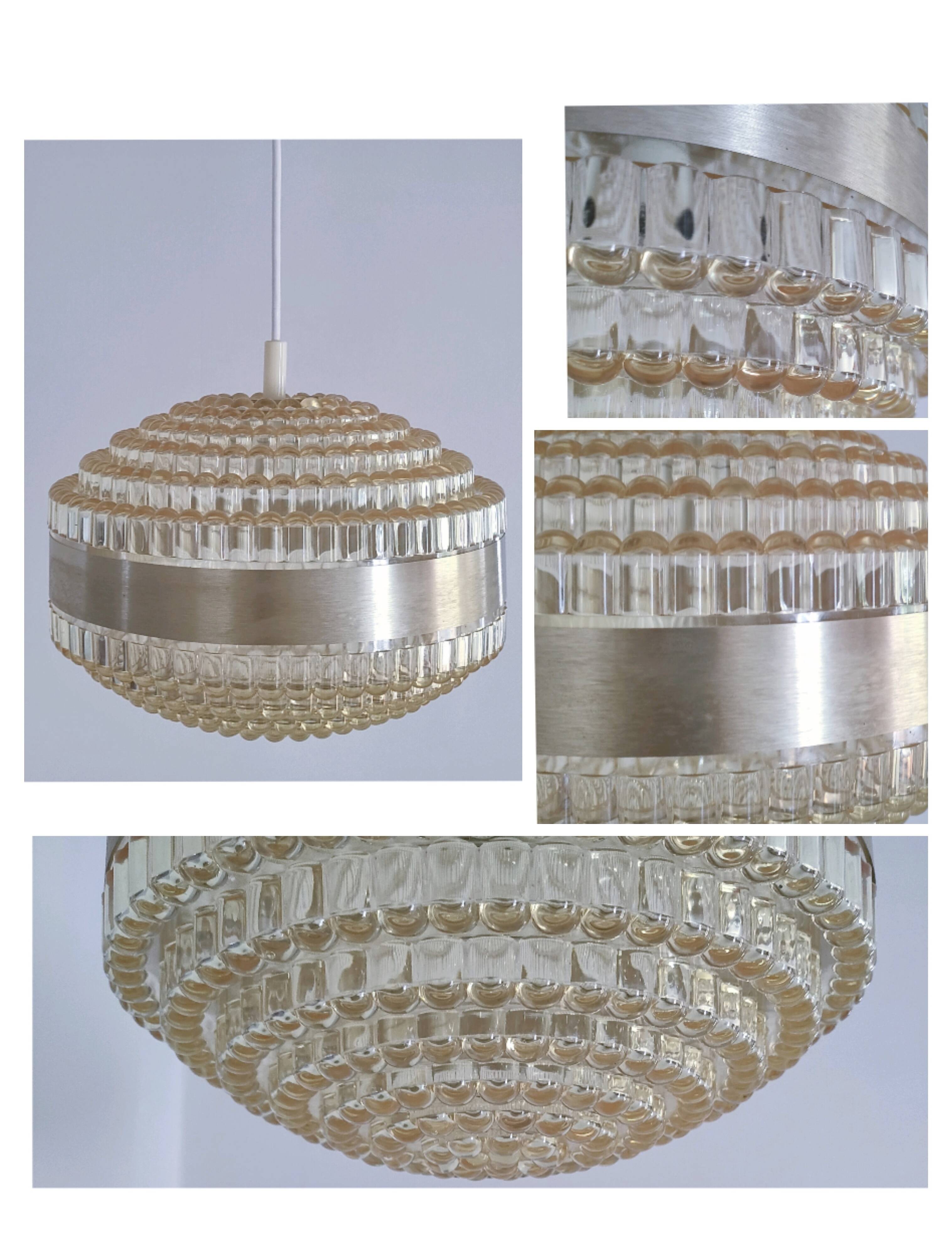 Suspension UFO space age design années 70
