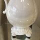 Pitcher has beautiful model beyerle niderviller black earth enamelled with white