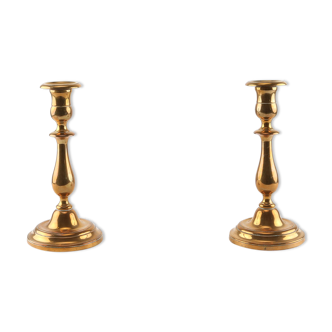 Set of bronze candle holders 1920