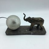 Bedside lamp art deco elephant .