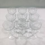 Service de verre en cristal art déco