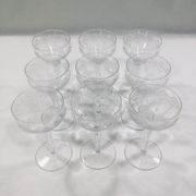 Art deco crystal glass service