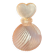 Set of vintage glass pink perfume bathroom jars