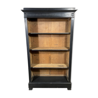 Black patina bookcase
