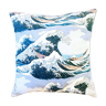 Ocean japanese hokusai cushion cover