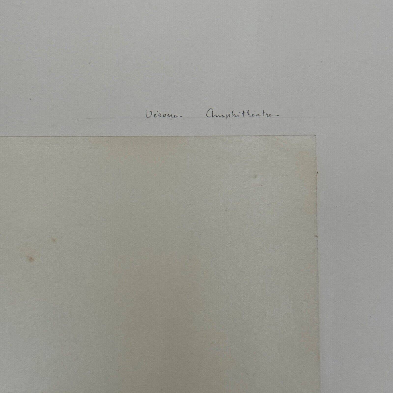 Photo albumine Vérone - Amphithéâtre XIXe