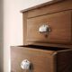 Small antique workshop furniture made of solid wood.