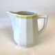 Apilco Bistro Pitcher and Cup Set, Antique White with Yellow and Green Trim