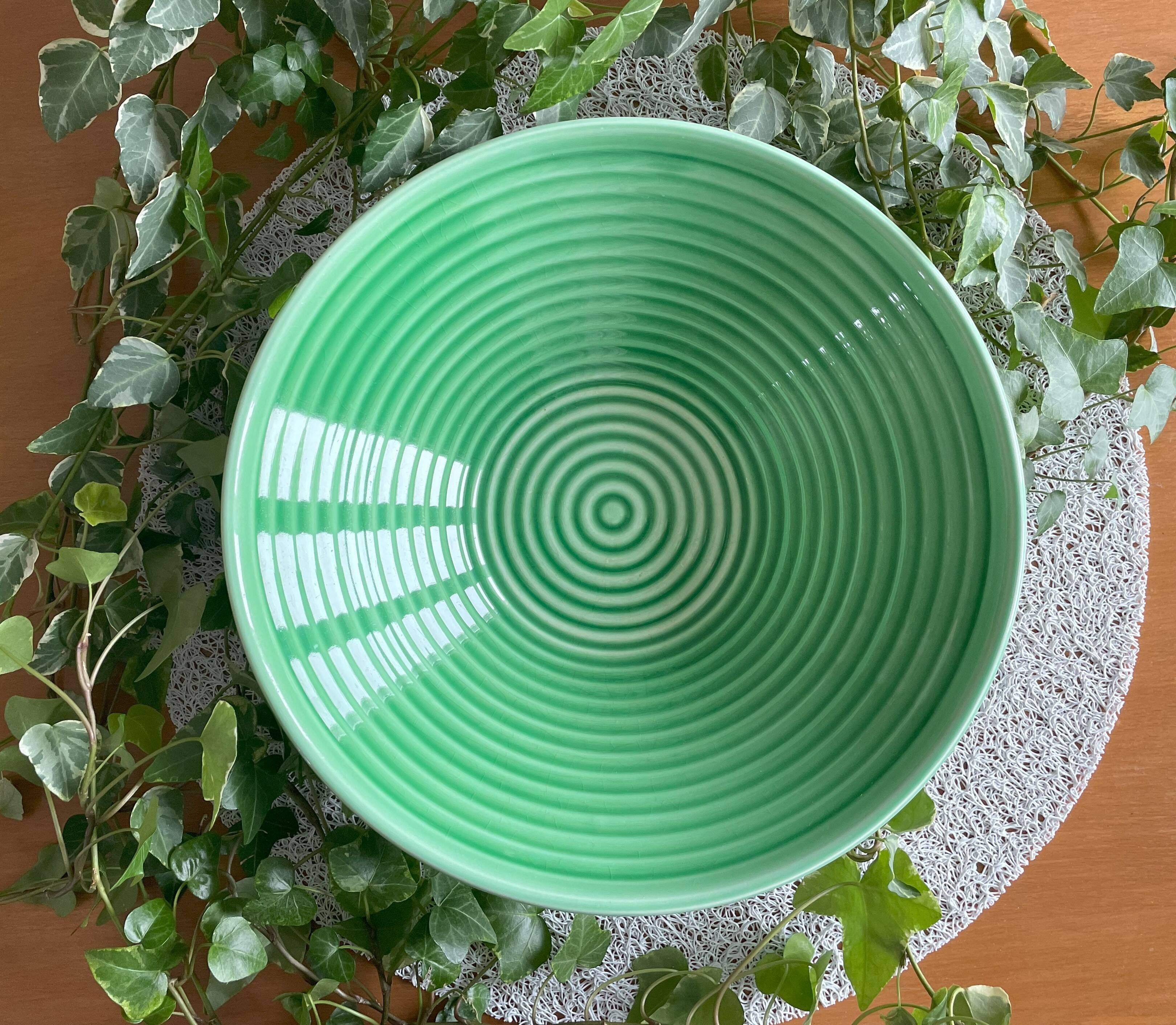 Old earthenware salad bowl from SARREGUEMINES