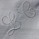 Monogram pillowcase LC edge crochet width 4cm