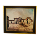 Landscape painting signed
