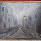 Tableau ancien à l'huile sur toile