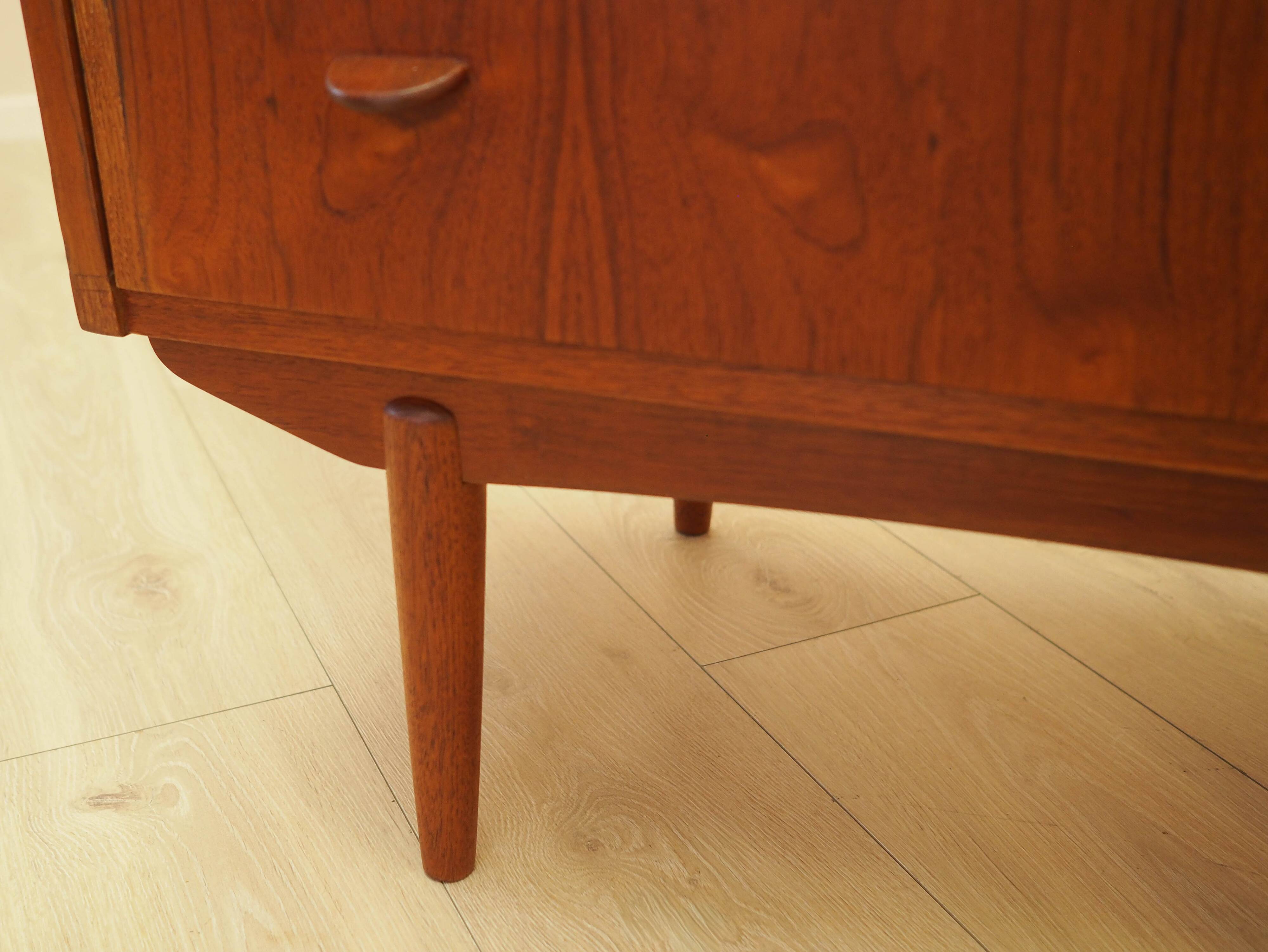 Bureau secrétaire en teck, design danois, années 1970, fabricant : AG Spejl Kobberbes