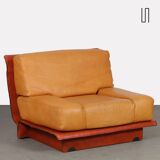 Leather armchair by Gérard Guermonprez, 1970