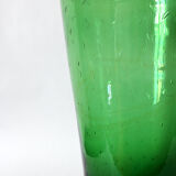 Italian vase in bubbled blown glass from Empoli