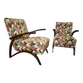 Art Deco Armchairs by Jindrich Halabala