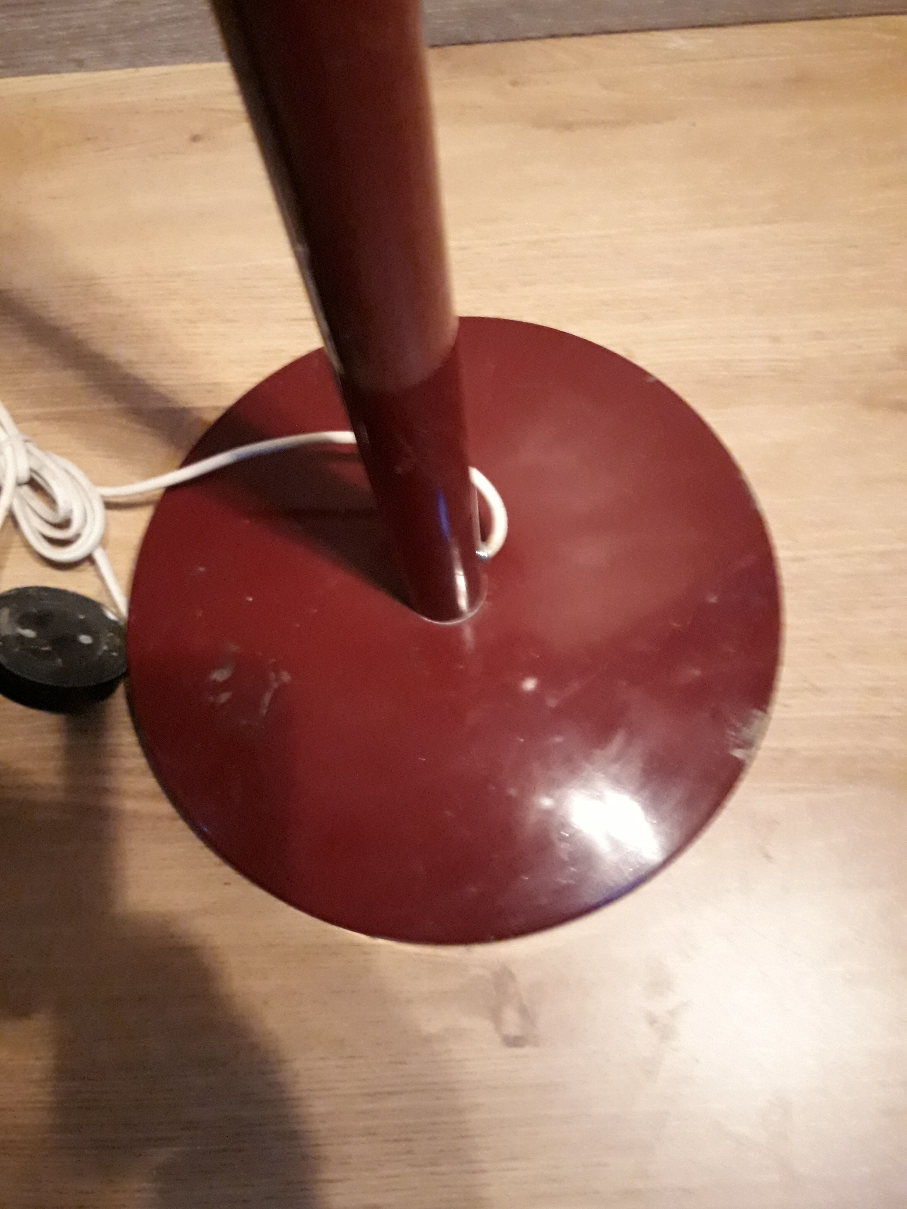 1950s Lamppost in burgundy and chrome